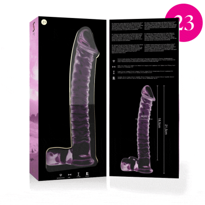 NEBULA SERIES BY IBIZA - MODELO 23 DILDO VIDRO BOROSILICADO 21,5 X 4 CM ROSA