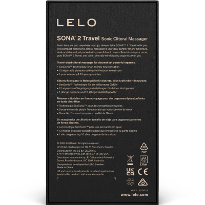 LELO - SONA 2 TRAVEL SONIC CLITORAL MASSAGER ROSA