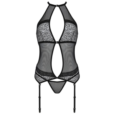 PAIXÃO - SATARA CORSET LINHA ERÓTICA PRETO S/M