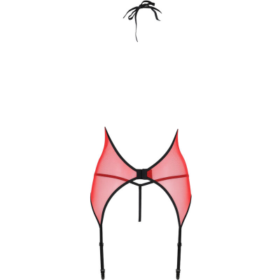 PAIXÃO - PEONIA CORSET LINHA ERÓTICA VERMELHO L/XL