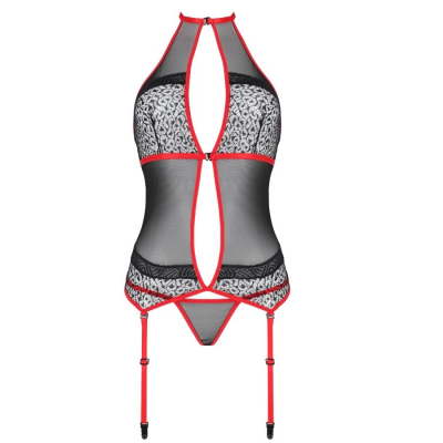 PAIXÃO - SATARA CORSET LINHA ERÓTICA VERMELHO S/M