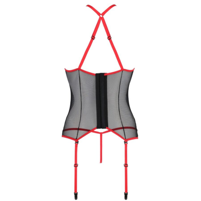 PAIXÃO - SATARA CORSET LINHA ERÓTICA VERMELHO S/M