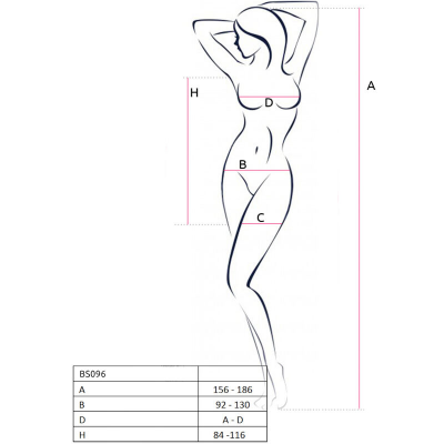 PAIXÃO - BS096 BODYSTOCKING BRANCO TAMANHO ÚNICO