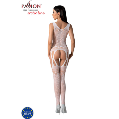 PASSION - BS099 BODYSTOCKING BRANCO TAMANHO ÚNICO