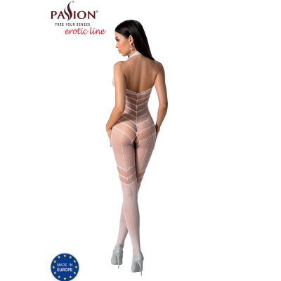 PASSION - BS100 BODYSTOCKING BRANCO TAMANHO ÚNICO