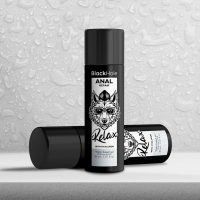 BLACK HOLE - REPARO ANAL RELAX À BASE DE ÁGUA COM HIALURON 30 ML