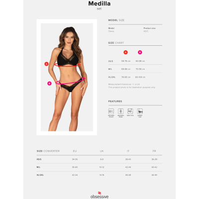 OBSESSIVE - MEDILLA CONJUNTO DUAS PEÇAS XL/XXL