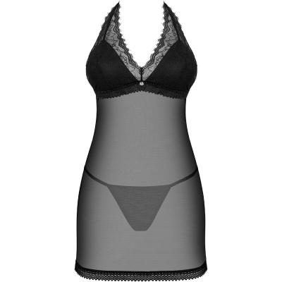 OBSESSIVE - MEDILLA CHEMISE & THONG XL/XXL