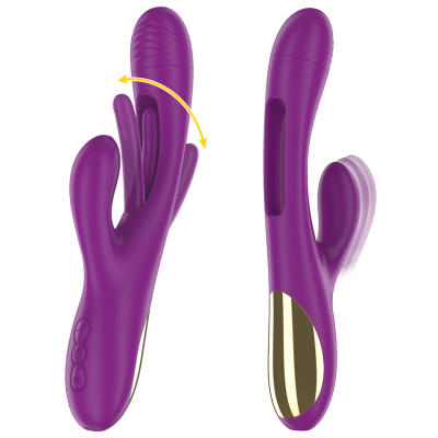 INTENSE - APOLO VIBRADOR MULTIFUNÇÃO RECARREGÁVEL 7 VIBRAÇÕES COM LÍNGUA OSCILANTE ROXA