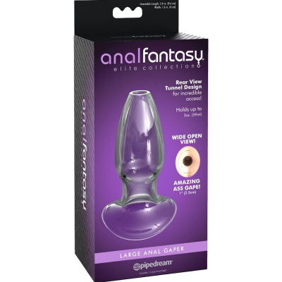 ANAL FANTASY ELITE COLLECTION - DILATOR DE CRISTAL ANAL GAPER TAMANHO M