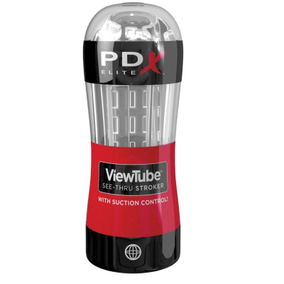 PDX ELITE - STROKER VIEWTUBE CONTROL MASTURBADOR DE SUCÇÃO TRANSPARENTE