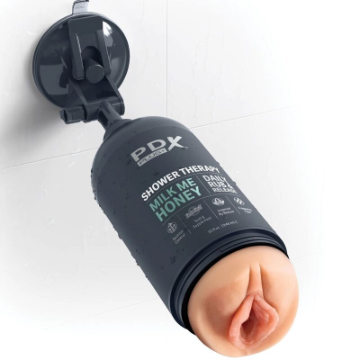 PDX PLUS - MASTURBADOR DE STROKER DE DESIGN DISCRETO COM GARRAFA DE SHAMPOO DE MEL MILK ME