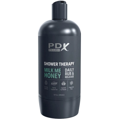 PDX PLUS - MASTURBADOR DE STROKER DE DESIGN DISCRETO COM GARRAFA DE SHAMPOO DE MEL MILK ME