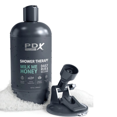 PDX PLUS - MASTURBADOR DE STROKER DE DESIGN DISCRETO COM GARRAFA DE SHAMPOO DE MEL MILK ME