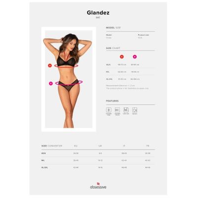 OBSESSIVE - CONJUNTO GLANDEZ DUAS PEÇAS XS/S