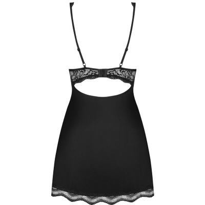 OBSESSIVE - LUVAE BABYDOLL E TANGA PRETO XS/S