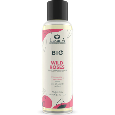 INTIMATELINE LUXURIA - ÓLEO DE MASSAGEM BIO ROSAS SELVAGENS 100 ML