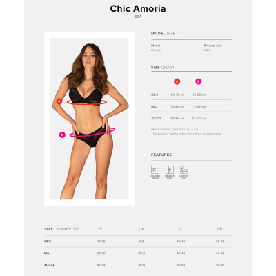 OBSESSIVE - CHIC AMORIA CONJUNTO  2 PEÇAS SEM COPO M/L