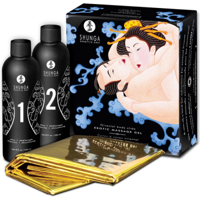 SHUNGA EROTIC MASSAGE GEL ORIENTAL BODY SLIDE FRUTAS EXOTICA