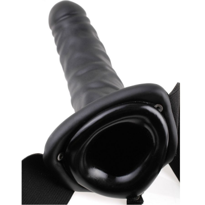 FETISH FANTASY 19 CM HOLLOW STRAP-ON BLACK