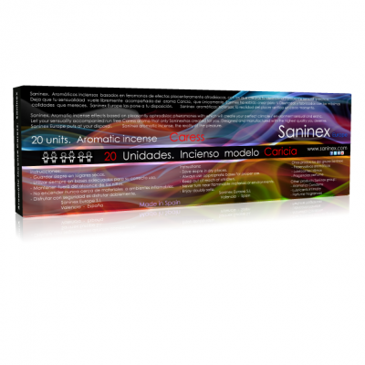 SANINEX AROMATIC INCENSE CARICIA 20 STICKS.